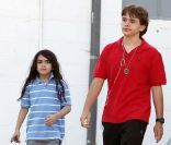 Prince et Blanket Jackson, 14 ans et 9 ans, à Los Angeles, le 19 mai 2011.