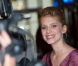 Mélanie Laurent extrêmement souriante présente Beginners, de Mike Mills, au cinéma MK2 Bibliothèque, à Paris, le 7 juin 2011.