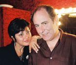 Michel Delpech et Geneviève, à Paris, le 24 septembre 1997.<br />