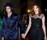 Jack White et son épouse Karen Elson en septembre 2008. 