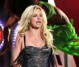 Britney Spears, sur le plateau du Jimmy Kimmel Show, en mars 2011.
