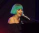 Lady Gaga se produit au Circus Maximus à Rome (Italie), à l'occasion de l'Europride, marche des fiertés homosexuelles, bi, lesbiennes et transgenres.