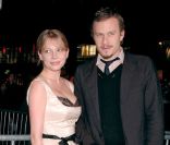 Michelle Williams et le père de sa fille, le regretté Heath Ledger, le 6 décembre 2005 à New York<br />