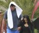 Kim Kardashian et son fiancé Kries Humphries à Los Angeles le 13 juin 2011