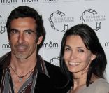 Adeline Blondieau, enceinte et son compagnon Laurent en juin 2010. <br />