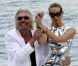 Karolina Kurkova et Richard Branson à l'Hôtel Mondrian, à l'occasion des 25 ans de la ligne Miami/Londres de Virgin Atlantic Airways, à Miami, le 16 juin 2011.