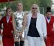 Karolina Kurkova et Richard Branson à l'Hôtel Mondrian, à l'occasion des 25 ans de la ligne Miami/Londres de Virgin Atlantic Airways, à Miami, le 16 juin 2011.