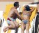 Frank Lampard et sa fiancée Christine Bleakley à Las Vegas, le 8 juin 2011