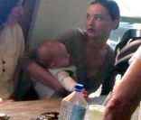 Miranda Kerr et Orlando Bloom en famille lors d'un déjeuner à Los Angeles le 2 juin 2011