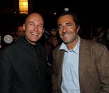 Bertrand Piccard et Nicolas Vannier à la première édition des Trophées de l'écologie, le 20 juin 2011.