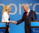 Shakira en visite à Jérusalem, le 21 juin 2011. Ici avec le président Shimon Peres pour une conférence de presse sur l'éducation. 