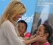 Shakira donne un cours de danse dans une école bilingue (arabe et hébreu) à Jérusalem. Israel, 21 juin 2011