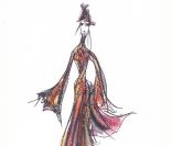 Voici l'une des créations que l'on pourra admirer lors du défilé Haute Couture Automne Hiver 2011-2012, le 6 juillet prochain.       