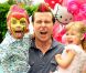 Dean McDermott et sa fille Stella lors des trois ans de Stella le 11 juin à Los Angeles.