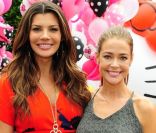 Denise Richards et et Ali Landry, enceinte, lors de l\'incroyable fête d\'anniversaire spéciale Hello Kitty pour les trois ans de Stella McDermott, le 11 juin 2011. <br />