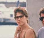 Johnny Hallyday,Nathalie Baye et leur fille Laura en 1988