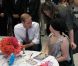 Le prince William et Kate, duchesse de Cambridge, visitent l'hôpital pour enfants Sainte-Justine, à Montréal le 2 juillet 2011
