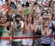 Le prince William et Kate, duchesse de Cambridge avaient également des fans, à Montréal le 2 juillet 2011