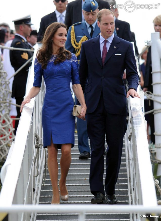 Le prince William et son épouse Catherine arrivent à Québec, le 3 juillet 2011.