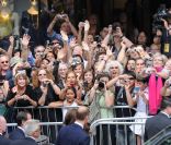 Cérémonie de bienvenue organisée en l'honneur de Kate et William à l'hôtel de Ville de Québec, le 3 juillet 2011.
