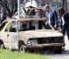  Cette carcasse de voiture témoigne de la violence des feux de forêt qui, poussés par les vents, ont ravagé Slave Lake le 15 mai 2011. William et Kate en étaient effarés... 
 Sacrifiant leur parenthèse amoureuse, le prince William et Kate Middleton se sont rendus mercredi 6 juillet 2011 à Slave Lake, un village du nord de la province de l'Alberta dévasté par un terrible incendie le 15 mai. 