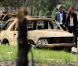  Cette carcasse de voiture témoigne de la violence des feux de forêt qui, poussés par les vents, ont ravagé Slave Lake le 15 mai 2011. William et Kate en étaient effarés... 
 Sacrifiant leur parenthèse amoureuse, le prince William et Kate Middleton se sont rendus mercredi 6 juillet 2011 à Slave Lake, un village du nord de la province de l'Alberta dévasté par un terrible incendie le 15 mai. 