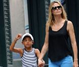 Heidi Klum et ses enfants continuent de profiter des joies qu'offre la ville de New York. Le 7 juillet 2011