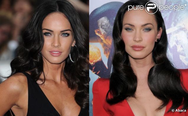 Megan Fox en 2009 (à gauche) et 2010 (à droite)