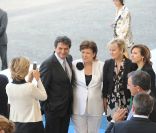 Valérie Pécresse, Pierre Lelouche, Roselyne Bachelot, Nadine Morano et Nora Berra lors du défilé du 14 juillet 2011, à Paris.