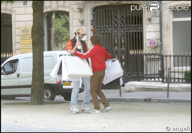 Elie Semoun et Vincent Desagnat sur le tournage de Cyprien