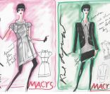 Un croquis du Kaiser en personne, pour la collection  Karl Lagerfeld for Impulse , qui sera disponible dès la fin du mois d'août.