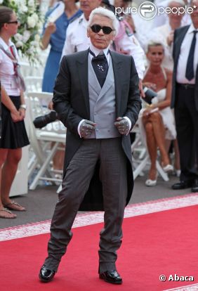 Le Kaiser Karl Lagerfeld a élaboré une collection pour les magasins  new-yorkais Macy's, qui sera disponible dès la fin du mois d'août. Monaco, le 2 juillet 2011. 
