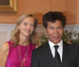 Igor Bogdanoff, lors de son mariage avec Amélie de Bourbon de Parme, en octobre 2009 à Paris.