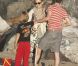 Kate Hudson, son compagnon Matthew Bellamy et son fils Ryder ont profité d'une journée ensoleillée sur la plage de Malibu le 18 juillet 2011