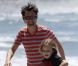Kate Hudson, son compagnon Matthew Bellamy et son fils Ryder ont profité d'une journée ensoleillée sur la plage de Malibu le 18 juillet 2011
