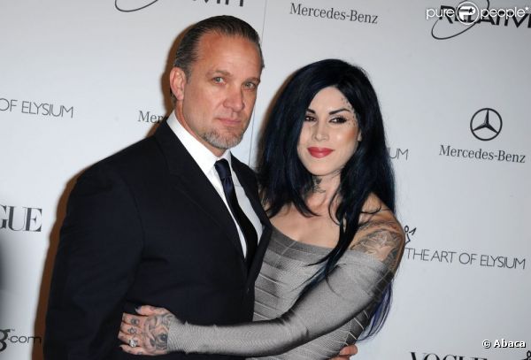 Kat Von D et Jesse James à Los Angeles en janvier 2011
