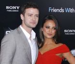 Avant-première de <em>Sexe entre amis</em> à New York, le 18 juillet 2011 : Justin Timberlake et Mila Kunis.