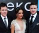 Avant-première de  Sexe entre amis  à Moscou le 26 juillet 2011 : Justin Timberlake, Mila Kunis et le réalisateur Will Gluck.