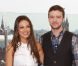 Mila Kunis, portant une robe Louis Vuitton, et Justin Timberlake lors du photocall à Moscou du film Sexe entre amis le 27 juillet 2011