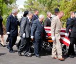 Obsèques de Tony Curtis à Las Vegas, le 4 octobre 2010.