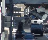 Le BatWing sur le tournage de The Dark Knight Rises, le 13 août 2011