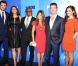Simon Cowell entouré du jury de X-Factor USA à l'époque où Cheyl Cole faisait encore partie du casting  