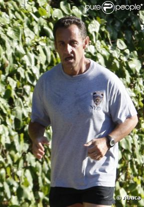Nicolas Sarkozy au Cap Nègre en 2008