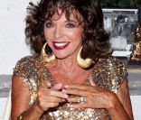 Joan Collins lors du 71e anniversaire de Masismo Gargia, aux Moulins de Ramatuelle, le 18 août 2011.
