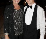Anne Cassel et le comte Jean-Guillaume d'Ornano lors du 14e Grand Bal de Deauville organisé au profit de CARE France, le 27 août 2011