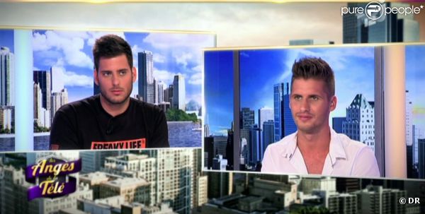 Zarko et Benoît sur le plateau des Anges de la télé, sur NRJ 12