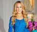 SJP, dans une splendide robe Halston accompagnée de chaussures Salvatore Ferragamo et d'une pochette Roger Vivier, assiste à la première londonienne de Sex And The City 2. Londres, le 27 mai 2010. 