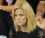Brooklyn Decker, la sublime compagne d'Andy Roddick a assisté à la victoire de son homme lors du premier tour de l'US Open le 31 août 2011.