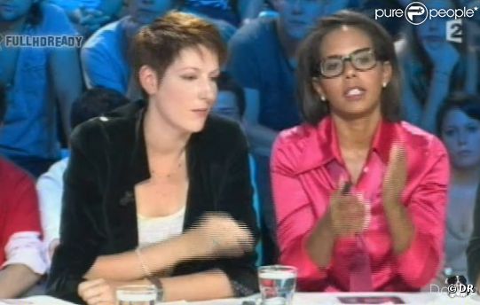 Audrey Pulvar et Natacha Polony, sur le plateau d' On n'est pas couché , samedi 3 septembre 2011.