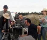Patrice Leconte sur le tournage de  Voir la mer , 2011.